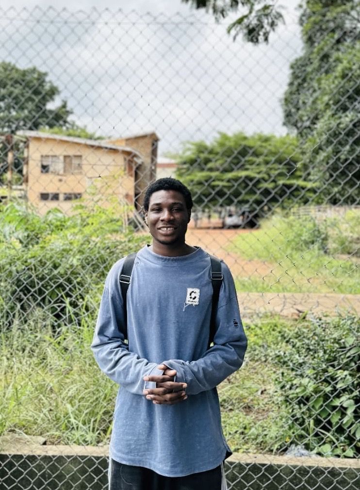 Timothy Adams on campus at Nsukka