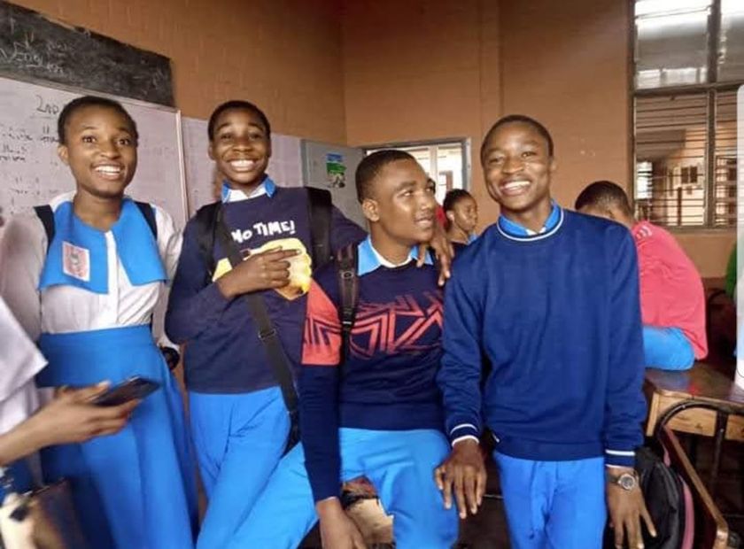 Timothy Adams in secondary school